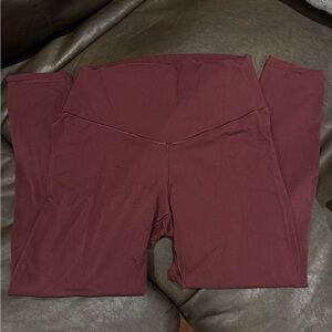 Burgundy Aerie Leggings